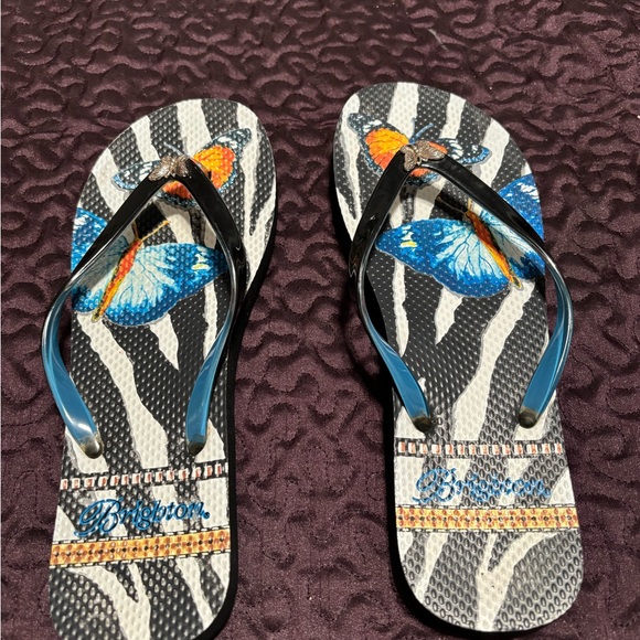 Brighton women’s flat flip flops - Picture 2 of 7